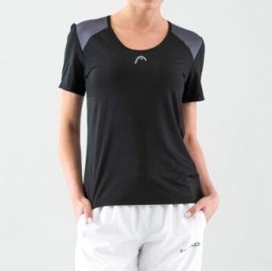 Head CLUB 22 Tech T-Shirt Women BK - 40/42 (L)